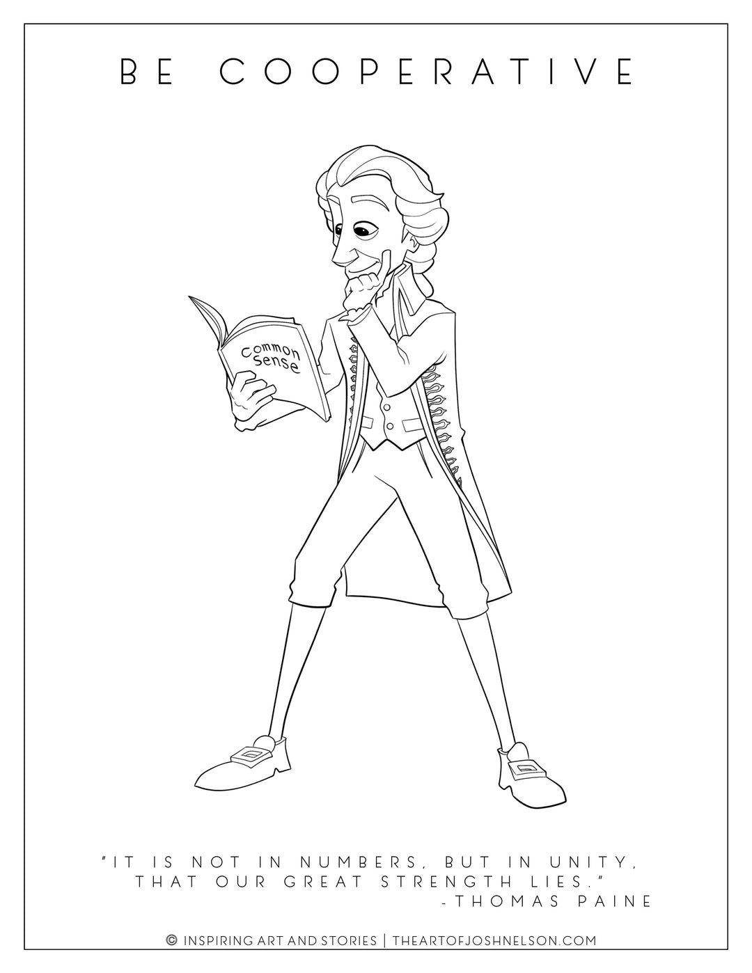 Thomas Paine Coloring Page