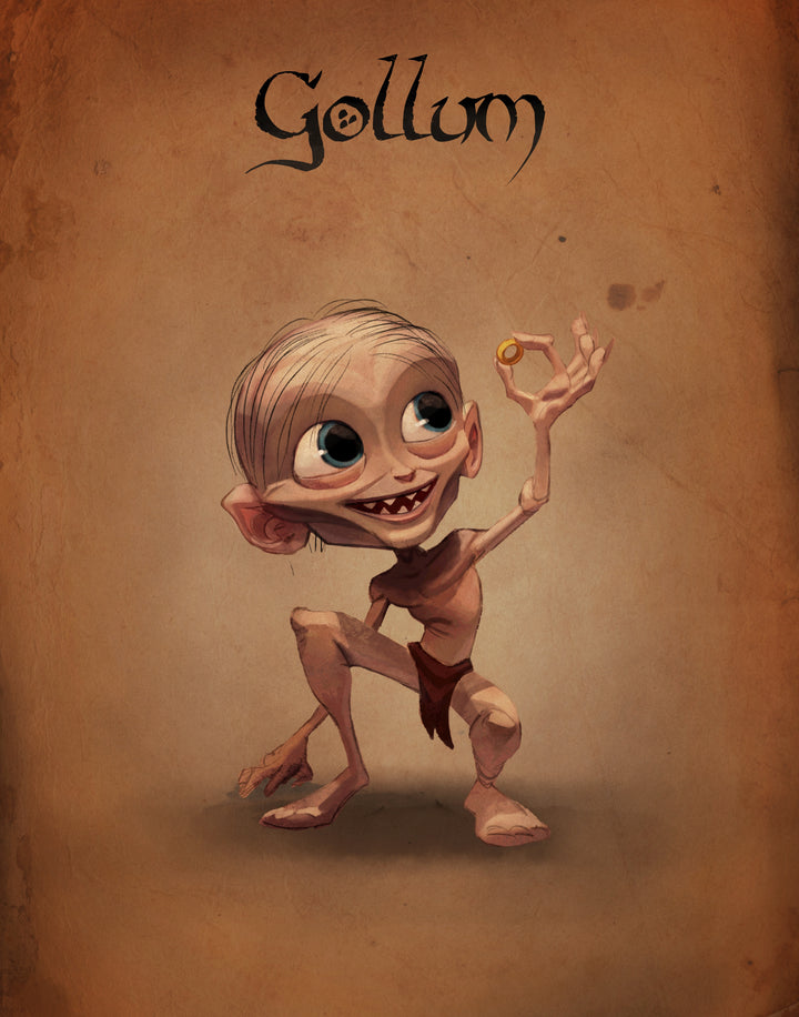 Lord of the Rings - Gollum - 11 x 14