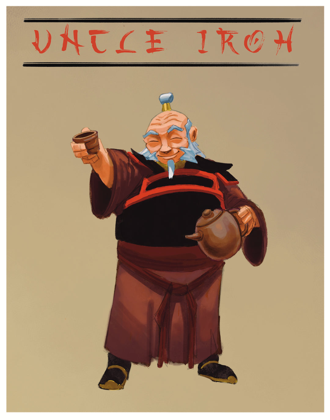 Avatar: The Last Airbender - Uncle Iroh Premium Art Print - 11 x 14