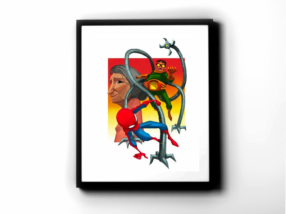 Spider-Man - Spider-Man vs. Doc Ock Premium Art Print - 11 x 14