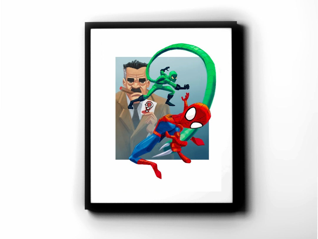 Spider-Man - Spider-Man vs. the Scorpion Premium Art Print - 11 x 14