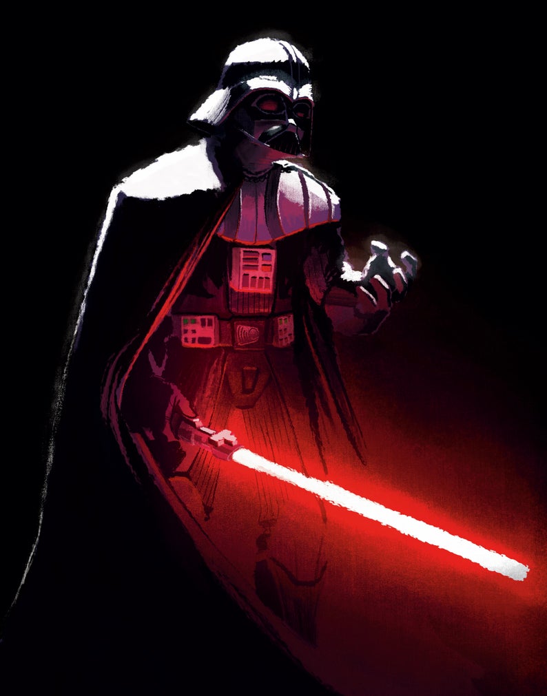 Star Wars - Darth Vader Premium Art Print - 11 x 14