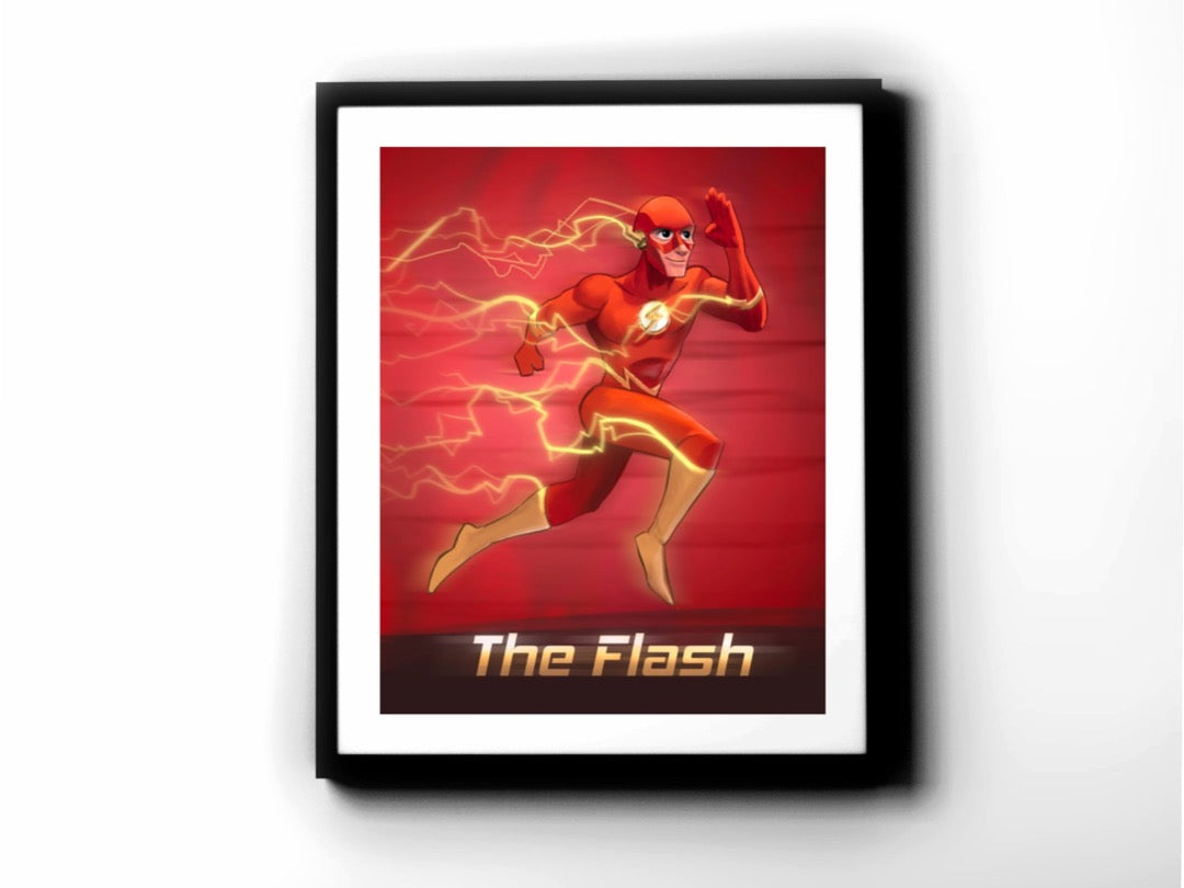 Justice League - The Flash Premium Art Print - 11 x 14