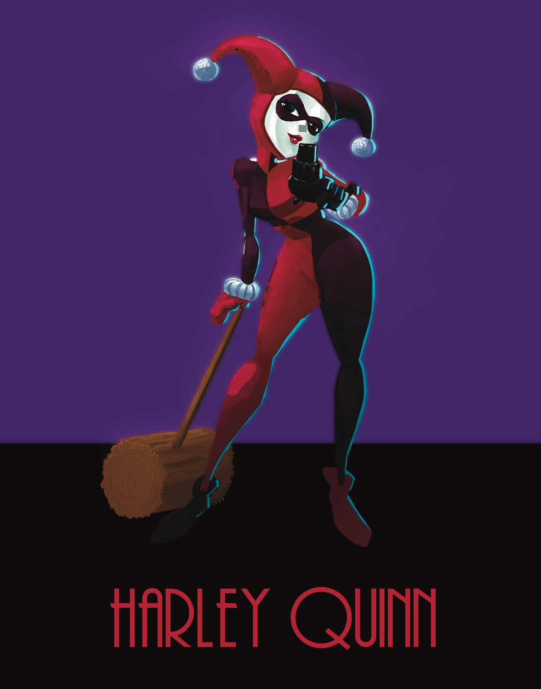 Batman: The Animated Series - Harley Quinn Premium Art Print - 11 x 14