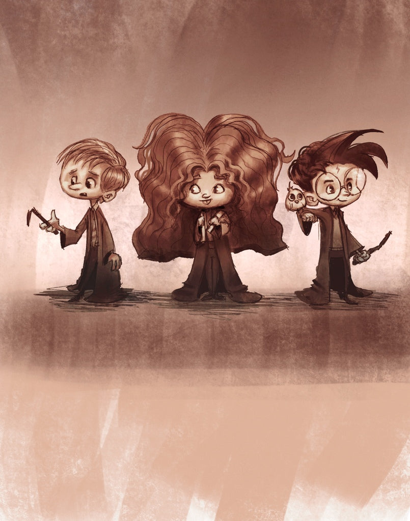 Halloween Collection - Harry, Ron, Hermione 11 x 14