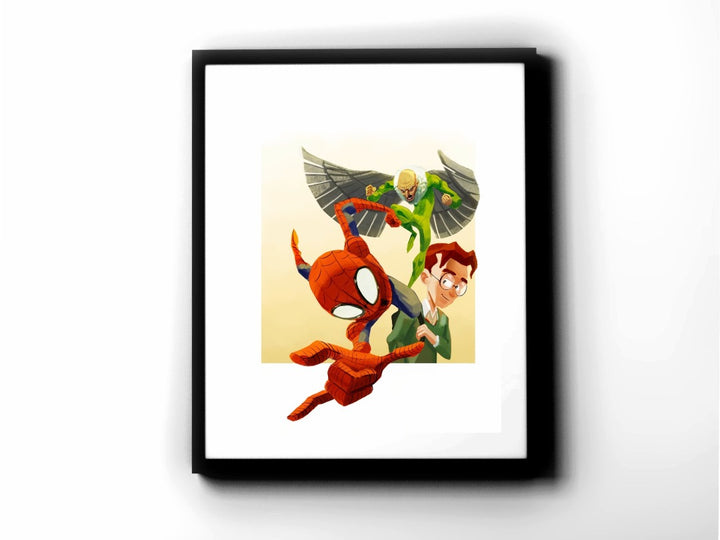Spider-Man - Spider-Man vs. the Vulture Premium Art Print - 11 x 14