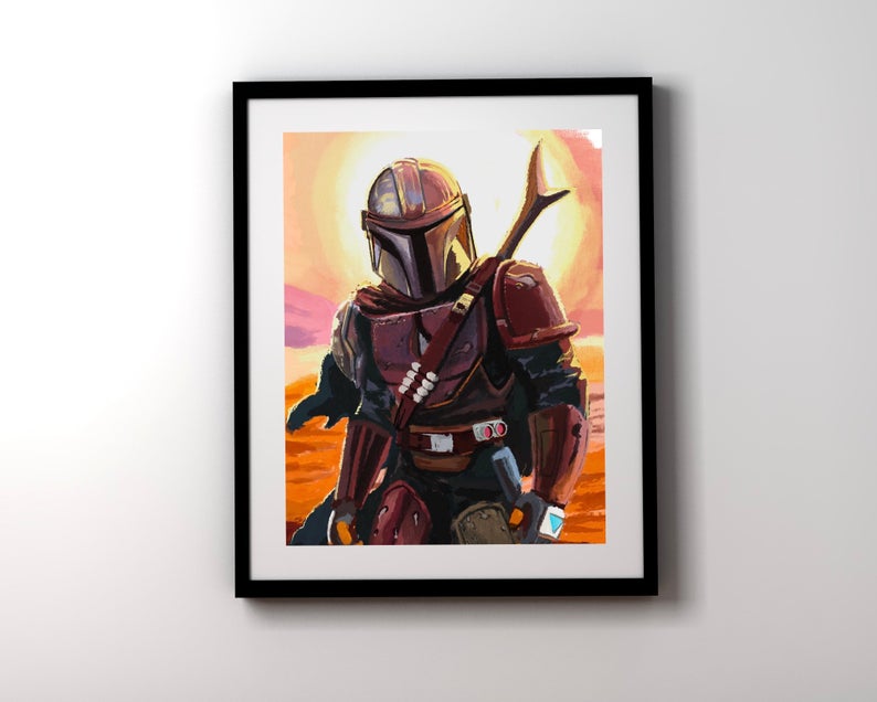 Star Wars – Premium Mandalorian 11 Inspire Art The x Through 14 - - Art Print