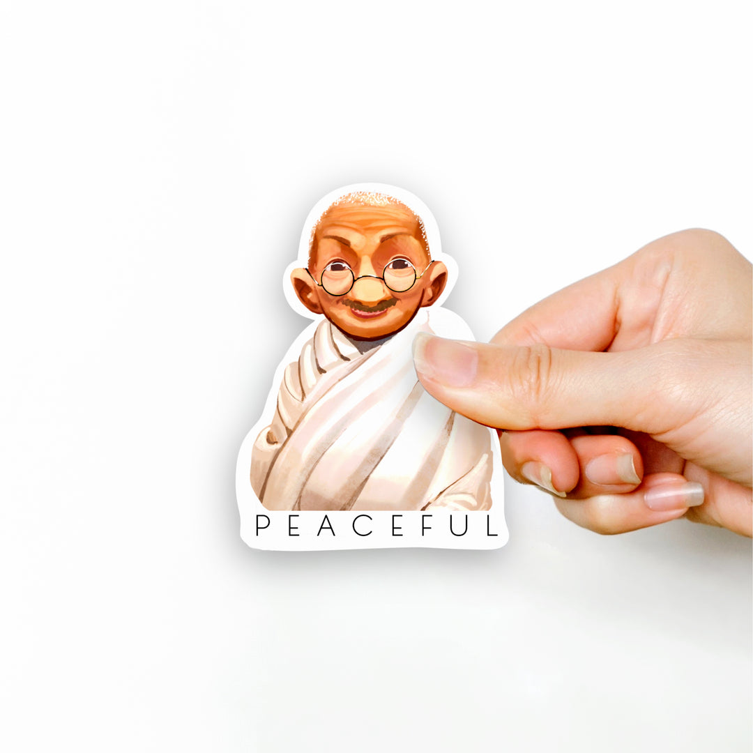 Mahatma Gandhi Vinyl Sticker