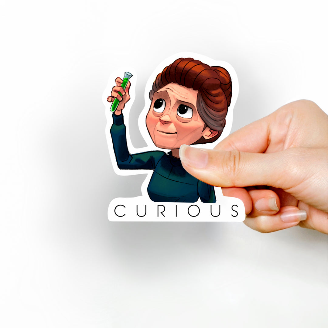 Madam Marie Curie Vinyl Sticker